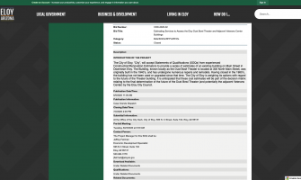 City officials announces solicitation for Bids/SOQ's/RFP's/RFQ's on Dust Bowl Project CDD-2020-02