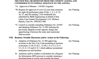 Authorize staff to conduct a solicitation for a Request for Information (RFI) for Dust Bowl